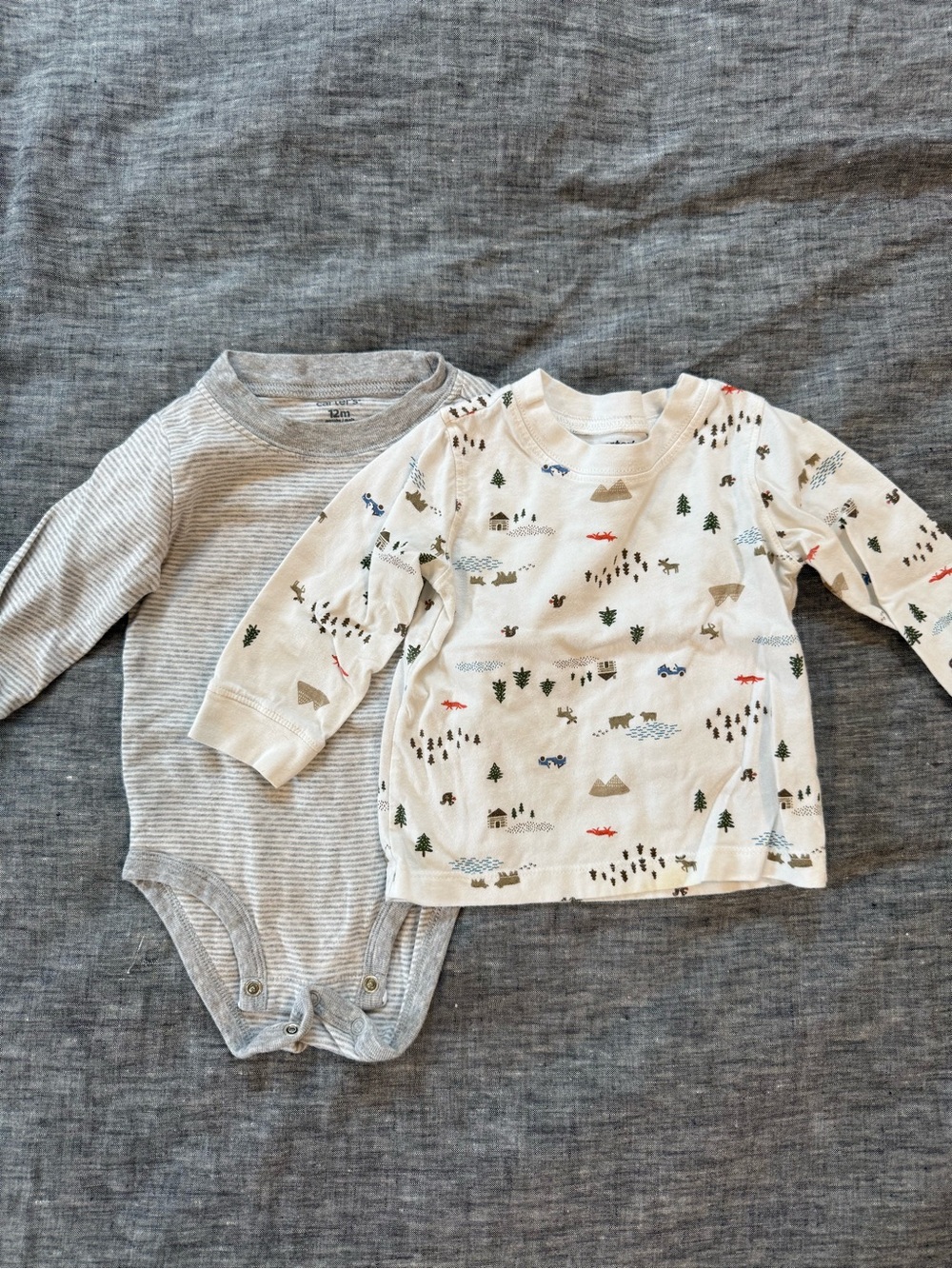 Carter’s long sleeve tops, 12m